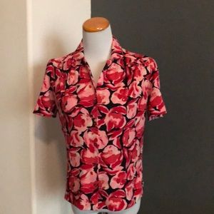 Graft California wear pink and black floral top S
